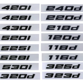 3D ABS лого 118d 120d 220d 316d 318d 320d 330d 340d 420d 530d 535d писма кола багажника стикер за E90 E92 E46 F30 G20 аксесоари