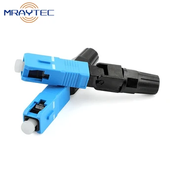 MrayTec Embedded SC UPC Fiber Optic Fast Connector FTTH Single Mode Optical Quick Connector SC адаптер Field Assembly