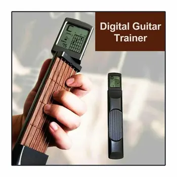 Pocket китара акорд треньор шест клас с екран дисплей ритъм катерене решетка китара аксесоари практичен