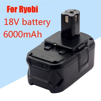 Сменете Ryobi ONE18V безжичен електроинструмент BPL1820 P108 P109 P106 RB18L50 RB18L40 литиево-йонна батерия 6000mAh