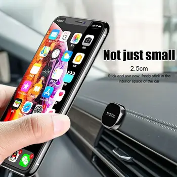 Универсален магнитен държач за телефон за кола Мини стойка за IPhone Samsung стена метална магнитна GPS стойка за телефон за кола S5Y6