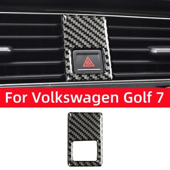 За Volkswagen Golf 7 Gti R Gte Gtd Mk7 2013-2019 Авто център контрол аварийно предупреждение светлина капак стикер подстригване аксесоари за кола