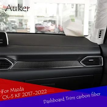 За Mazda CX-5 KF 2017-2022 Декорация на таблото Корица Trim Интериорни аксесоари за автомобили bon Fiber стайлинг LHD RHD