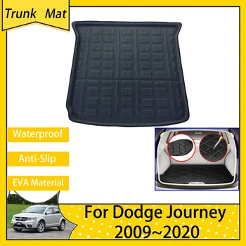 Автомобилен заден багажник товарна подложка за Dodge Journey JC Fiat Freemont 2009 ~ 2020 Аксесоари против хлъзгане багажника етаж кутия килим 2011 2017 2019