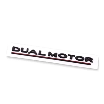 За Tesla Model 3 Y X S Dual Motor Emblem - 3D Dual Motor Badge Стикер Декор Значка за изпълнение