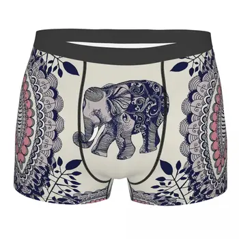 Доста розово слон дизайн долни гащи Homme бикини мъжки бельо печат шорти боксерки