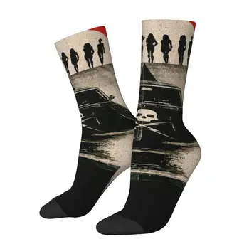 Смешни щастливи мъжки компресионни чорапи смъртоносно доказателство ретро хараджуку смъртоносно доказателство хип-хоп новост модел екипаж луд чорап подарък отпечатан