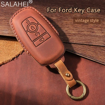 Car Smart Remote Key Case Cover Protector Shell Holder For Ford Edge Fusion Mustang Explorer F150 F250 F350 Ecosport Аксесоари