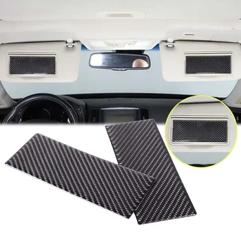 За 2007-2013 Infiniti G25 G35 G37 меки въглеродни влакна кола интериор козметични огледало панел капак стикер кола аксесоари