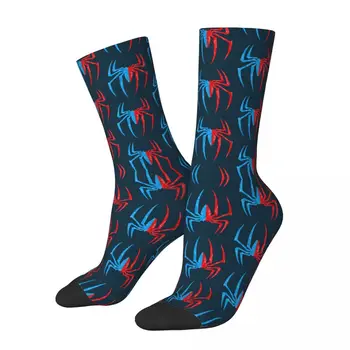 Spider Blue Red Унисекс зимни чорапи Колоездене Happy чорапи Street Style Crazy чорап