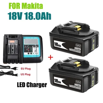 100% оригинален Makita 18V 18000mAh Aufladbare Power Werkzeuge Batterie mit LED Li-Ion Ersatz LXT BL1860B BL1860 BL1850