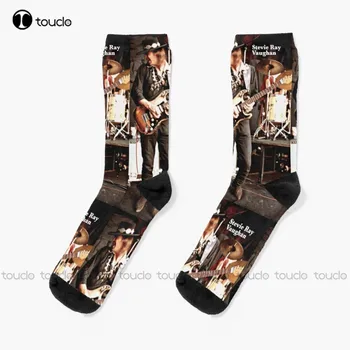 Стиви Рей Вон Чорапи Графични чорапи Унисекс възрастни тийнейджъри младежки чорапи персонализирани потребителски 360 ° цифров печат Hd високо качество