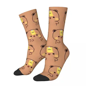 Happy Funny Мъжки чорапи Crazy Bubu And Dudu Sock Polyester Cute Cartoon Graphic Дамски чорапи Пролет Лято Есен Зима