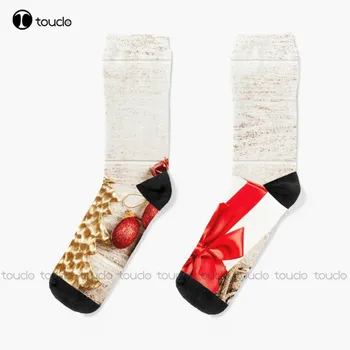Магически коледни подаръци Чорапи за дърво Аниме чорапи Коледна Нова година Подарък за Деня на благодарността Унисекс Възрастен Тийнейджър Младежки чорапи по поръчка