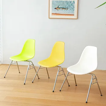 Дизайнер реколта трапезен стол удобни ергономични скандинавски метални столове минималистичен офис chaises Salle Manger мебели за дома