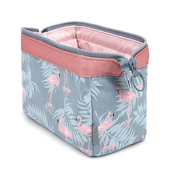 нова модна козметична чанта Дамска водоустойчива чанта за грим Фламинго организатор за пътуване Тоалетни комплекти Преносими чанти за грим Козметик