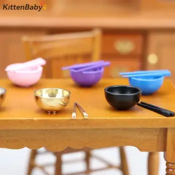 1Set 1:12 Dollhouse миниатюрни купа пръчици модел кухня прибори за хранене модел декор играчка кукла къща аксесоари