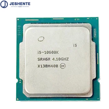 i510600K НОВ ПРОЦЕСОР Оригинална 1-годишна гаранция за Intel Core i5-10600K I5 10600K 4.1 GHz 6-ядрен процесор с 12 нишки 65W LGA1200
