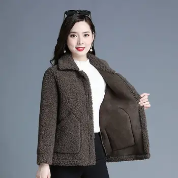 Корейска мода Дамски зимни якета Подплатено термо яке 2023 Зима Ново дебело топло памучно палто Зимни женски връхни дрехи