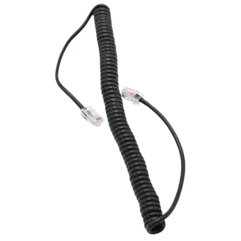 8pin Talkie Walkie високоговорител аксесоари линия гъвкав звук аудио кола радио микрофон кабел пролетта телефон за ICOM H133V