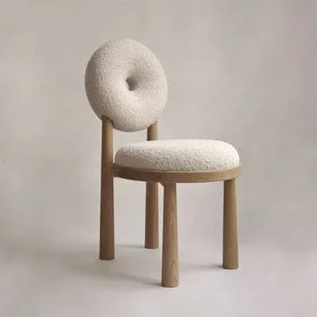 Nordic модерна спалня крем вятър грим стол онлайн знаменитост обличане стол трапезен стол прост стол