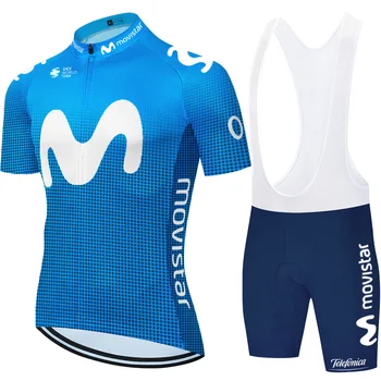 Колоездачен шампион на Джърси Де Италия 2024 Отборно облекло за колоездене MTB Колоездене Bib шорти movistar Джърси триатлон roupa ciclismo