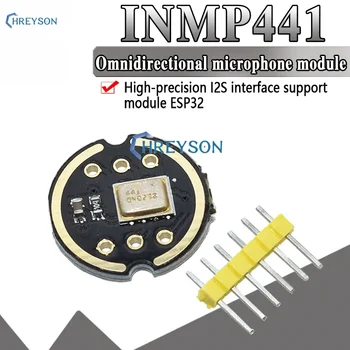 INMP441 Многопосочен микрофонен модул MEMS Високопрецизен интерфейс I2S с ниска мощност поддържа ESP32