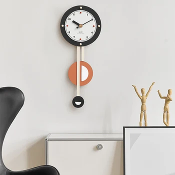 Модерен стил стенен часовник с кварцов показалец за хол декор луксозен стенен часовник изящна декорация за дома
