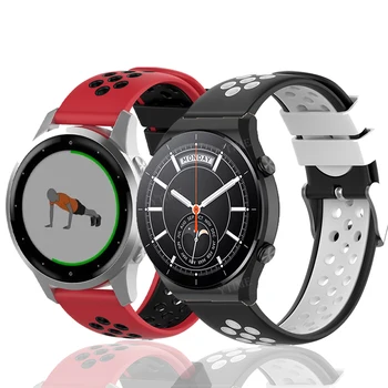 Силикон за Mibro часовник X1 A1 каишка Smart Watch за Mibro Lite Air Color Силиконова метална катарама 20mm 22mm Soft Sports Band Belt