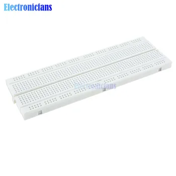 MB102 MB-102 MB 102 Solderless PCB Breadboard 830 Tie Points White For Arduino Shield Test Разработване на DIY стартов комплект