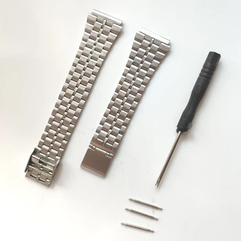 Фина стоманена лента за часовници за CASIO A158 / A159 / A168 /A169 /B650 /AQ230/ 700 Класически малък квадратен сребърен блок 18mm метална каишка