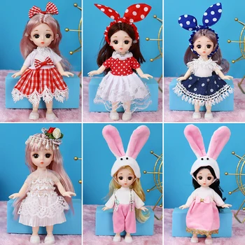 16-17cm кукла дрехи висок клас рокля пола костюм най-добрите подаръци за деца DIY кукли аксесоари играчки