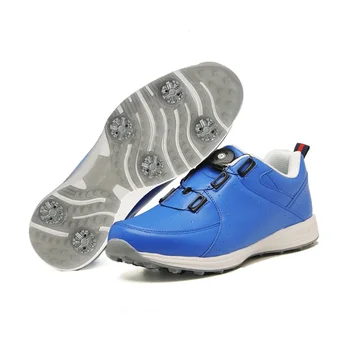 Водоустойчиви мъжки обувки за голф Професионални леки обувки за голф на открито Дамски голф спортни тренировъчни обувки 35-46