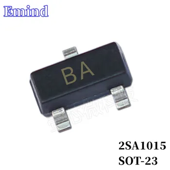 100/200/300Pcs 2SA1015 SMD транзистор отпечатък СОТ-23 ситопечат BA тип PNP 50V/150mA биполярен усилвател транзистор
