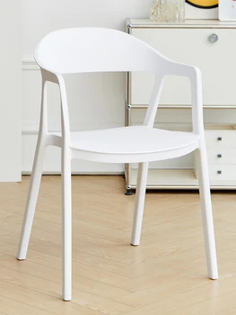 Пластмасови модерни столове за хранене Луксозни ултралеки дизайнерски подлакътници бели столове Лакътна подкрепа Уникални Silla Plegable вътрешни консумативи