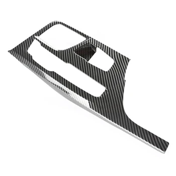 За -BMW Серия 5 G30 2018-2022 Въглеродни влакна кола център конзола предавка превключване панел капак тапицерия рамка декор стикер