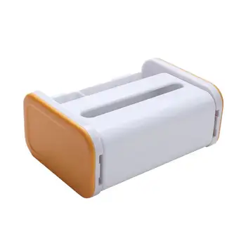 Правоъгълна тъкан кутия капак салфетка кутия тоалетна хартия притежателя водоустойчив отделение дизайн и многофункционални за баня