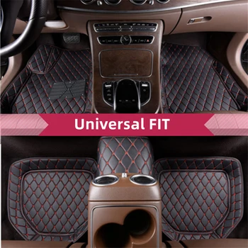 Universal Fit High Side 5PCS Car Front & Rear Floor Mat Liner За AUDI Q3 Q5 A1 A4 A7 SQ5 S6 S7 S8 A3 Q7 TT A8 S1 S3 RS4 RS6 RS7