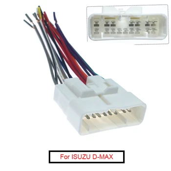 FEELDO 1PC кола стерео радио окабеляване кабел опашката линия щепсели за Isuzu D-MAX кола CD / DVD плейър инсталация адаптер #MX6242