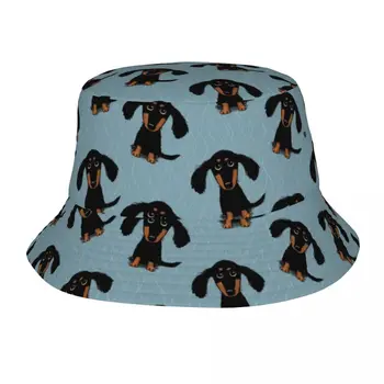 Дългокосмести дакел кученце куче Боб шапки за унисекс плаж животно слънце шапка улица за открит спорт рибар шапки сесия