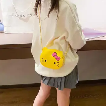 Kawaii Sanrioed Hello Kittys Детска чанта Моята мелодия Сладък карикатура Малка раница Модерни момчета и момичета Мини Crossbody чанта подарък