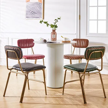 Lounge Nordic стол спалня офис кухня салон мобилен дизайн луксозни столове за хранене меко бюро удобен шезлонг дома мебели