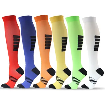 TANABATA 1pair Мъжки компресионни чорапи Спортен футбол Анти-умора Дамски компресионни чорапи Кърменето предотвратява разширени вени