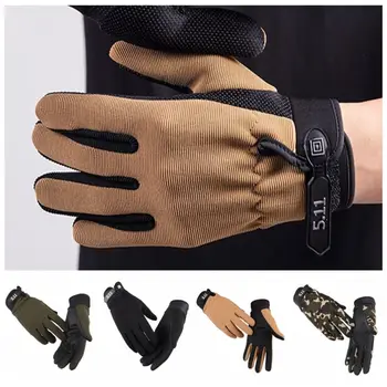 1 чифт пот освобождаване колоездене ръкавици шок-абсорбиращи анти-хлъзгане пълен пръст ръкавици топло удобно фитнес