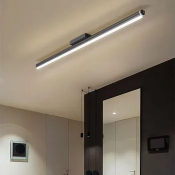 Модерни минималистични дълги ленти LED стенни лампи светлини за коридор пътека балкон гардероб спалня декорация на дома вътрешно осветление