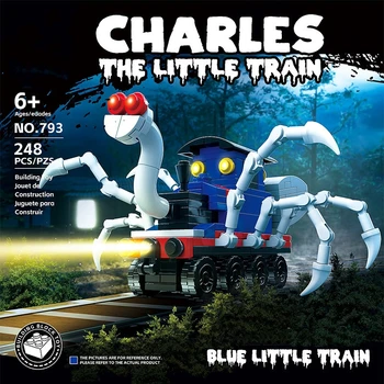 Choo-Choo Spider Train Monster Game Building Blocks Moc Cartoon Charles Horrors Steam Trains Bricks Играчки за деца