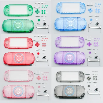 ZUIDID Кристални цветове за PSP3000 PSP 3000 Подмяна на обвивката на обвивката на PSP 3000 Калъф за капак на корпуса W / Комплект бутони